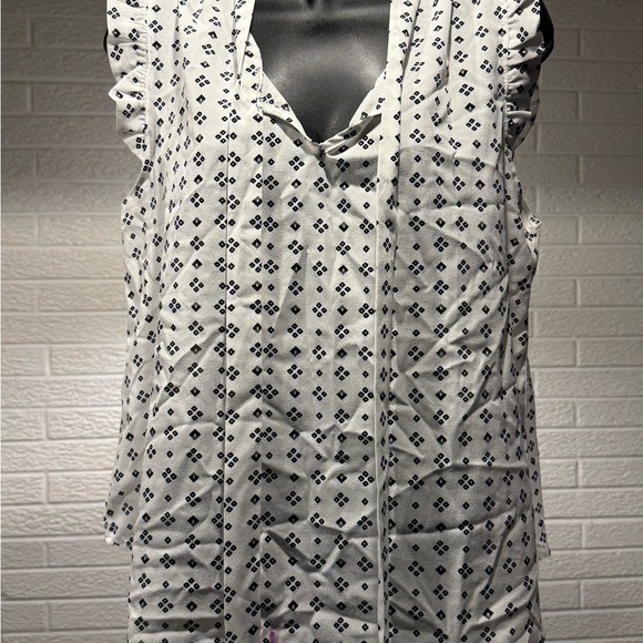 Jon & Anna Tops - Jon & Anna Cream‎ Ruffled Bib Collar Blouse